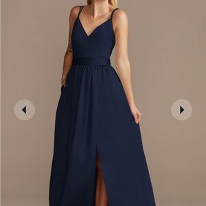 Navy Blue Bridesmaid Dress